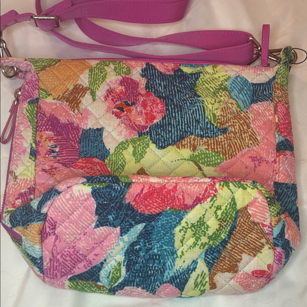 Vera Bradley Floral Pink Shoulder Bag - Picture 11 of 16